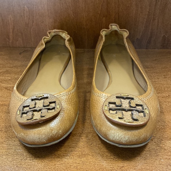 Tory Burch Reva ballet flats 7.5, British Tan - Picture 3 of 6